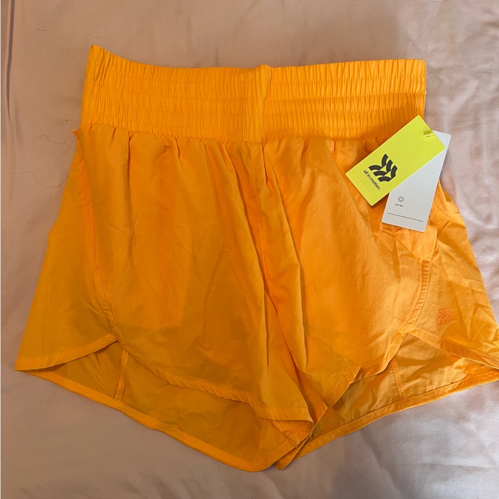 Orange Running Shorts